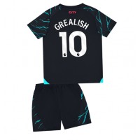 Manchester City Jack Grealish #10 Fußballbekleidung 3rd trikot Kinder 2023-24 Kurzarm (+ kurze hosen)
